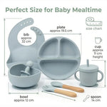 Silicone Bib Baby Feeding Set