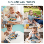 Silicone Bib Baby Feeding Set