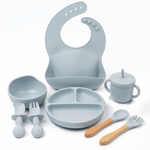 Silicone Bib Baby Feeding Set